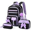 Amythe Set 3 Pezzi Zaino Ragazza 3a-7a Elementare Scuola Viaggio 24L