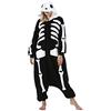 ULEEMARK Pigiama Animali Unisex Adulto Cosplay Halloween Carnevale Costume Animale Pigiama Scheletro S(140-155CM)