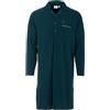 Henry Terre Camicia da notte da uomo Gustav a maniche lunghe, design a tinta unita, colletto camicia, piega addominale, tasca sul petto, taglia M-3XL, verde, 3XL