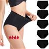 Anntry Mutande Assorbenti Mestruali =3-4 tamponi - Lavabile Riutilizzabile - Cotone - Periodico - Slip per Ciclo Mestruale - Mestruazioni - Donna Intimo Periodo mestruale