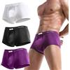 CWXKGL Boxer Uomo 3 Coppie Uomini Boxer Slip Doppio Tasca Supporto Separato Scrotum Sport Slip Fitness