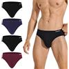 INNERSY Slip da uomo Morbidi, biancheria intima traspirante, slip sportivi basici, confezione da 4, L