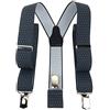 TigerTie - Bretelle unisex a Y con 3 clip molto robuste, a pois, lavorazione di alta qualità, larghezza 35 mm, Taglia unica