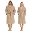 Nada Home Accappatoio Unisex in Spugna 100% Cotone 400 gr con Cappuccio - Morbido e Assorbente, con Cintura, Tasche e Appendino - Uomo Donna Adulto