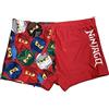 LEGO Ninjago - Costume da bagno con elastico in vita e coulisse, colore: Rosso