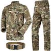 HANSTRONG GEAR - Completo militare tattico da uomo per caccia, uniforme BDU da combattimento con camicia e pantaloni con cintura, Mc, S