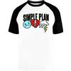 Wigoro Best Simple Plan Band LogoGenre Rock Favorite Unisex Uomo Donna Baseball T-Shirt Bianca Unisex Baseball T-Shirt
