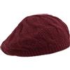 Melegari Cappelleria Berretto di Maglia, Basco di Maglia, Lana Angora, Made in Italy, Donna/Ragazza, Autunno/Inverno (Bordeaux)