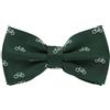 axy Elegante papillon da uomo, motivo bicicletta, già legato, cresima regolabile, con confezione regalo, Bicicletta verde., Taglia unica