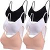 BQTQ 6 Pezzi Reggiseno Sportivi da Donna Reggiseni con Spalline Imbottite Rimovibili Bralette