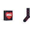 Happy Socks Calzini 1-Pack Heart Gift Set Cotone Uomo Donna Blu navy Rosso 36-40