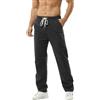 HOEREV Pantaloni Casual da Uomo in Lino