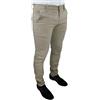 Battistini Mapo Jeans Pantaloni Uomo C. Battistini Jeans Beige Sartoriale Slim Fit Aderente skynny Invernale Casual