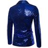 Foweknow Giacca da uomo con paillette, oro glitterato, slim fit, per matrimonio, smoking regolare, vestibilità moderna, blazer lucido da uomo, performance, costume da discoteca e danza