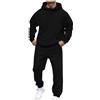 VPQILH 2 Pezzi Tuta Uomo Completa Felpa Con Cappuccio Due Pezzi Felpa e Pantalone Set Tracksuit Tute da Ginnastica Uomo Felpe con Tasche Frontali Maglioni e Felpe e Jogging Pantaloni Sportiva Set Invernale