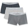 Dim Boxer in Cotone Elasticizzato Traspirante da Uomo x 3, Acciaio/Grigio Scuro/Grigio Granito, M