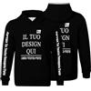 Generic Felpa con Cappuccio per Ragazzi Personalizzata - Personalizza con Foto, Testo o Logo Felpa Bambino e Ragazza, Felpa Casual Teen, Regalo Natale, Compleanno, Scuola S