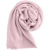 JOPHY & CO. Sciarpa/Stole/Coprispalla Donna 100% Viscosa Elegante Morbido 180cm x 90cm(cod. 2302) (2302/5pc, Rosa Antico)