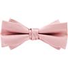 axy FLI4B - Papillon da uomo con fiocco in seta già legato, cresima regolabile, colore matrimonio, rosa antico, Taglia unica