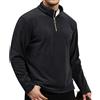 Suwangi Felpa Pile Giacca Uomo Maniche Lunghe Inverno Calda 1/4 Zip Sweat | Collo a Lupetto,Classica,Sweatshirt