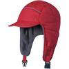 GADIEMKENSD Winter Trapper Hunting Hat with Earflaps Brim Visor Reflective Baseball cap Warm Aviator Hats for Ski Rain Running Work Golf Outdoor Red