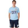 Get Trend Chelsea | Manchester City | Set pigiama da uomo celtico M-3XL, pigiama in cotone e t-shirt, regalo per il tempo libero da calcio, Blu/Navy Man City, M