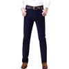 Generisch Pantaloni in velluto a coste da uomo, foderati in pile elasticizzato, slim fit, a corda, pantaloni da neve con tasche, taglio classico, pantaloni eleganti, tinta unita, per il tempo libero