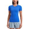 CRZ YOGA Senza Cuciture Maglia Lunghezza Anca | Allenamento, Senza Sfregamenti, Vestibilità Snella, Maniche Raglan, Ventagli Rete, Maniche Corte, Collo Rotondo, per Donna