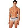 Emporio Armani Underwear Emporio Armani Men's 2-Pack Endurance Brief, Slip Boxer Uomini, Melange Grey/Marine,