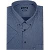 Rionero Camicia da Uomo Manica Corta a Righe Taschino Cotone Classica Estiva XL XXL XXXL Botton Down