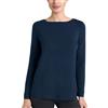 RAGNO Maglietta con Collo a Barchetta in Eco Viscosa DL81AB (IT, Numero, 50, Regular, Regular, Blu Scuro)