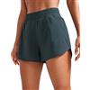 CRZ YOGA Pantaloncini Delfino Sportivi 7cm | Vita Alta, Fodera Rete, Asciugatura Rapida, Leggero, Una Tasca con Cerniera, per Donna