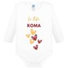 Soho Milano Body Tutina Neonato Baby Tifoso Romanista "Cuoricini"