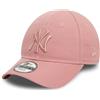 New Era MLB Berretto da Baseball per Bambini Piccoli New York Yankees Bambino Regolabile Logo tonale NY Rosa