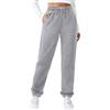 Zeagoo Pantaloni Tuta Donna con Vita Alta Sportivi e Tasche Autunno Inverno | Jogging Donna Tinta Unita, Pantaloni Vita Alta con Laccio Larghi, Pantaloni Caldi per l'Inverno, S-XXL