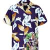Paradise Found Camicia da Uomo Rainforest_Shirts, Calla Giglio, Viola, S