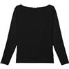 JADEA Maglia Donna Manica Lunga 4863 in Morbido Mix di Cotone - vestibilità Comoda - Colori Nero, Crema, Grigio - Taglie S-XL, Nero, M