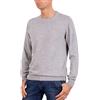 Marenza Girocollo Uomo Manica Lunga Misto Cashmere Seta Made in Italy (XL, Grigio)