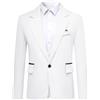 YOUTHUP Blazer Uomo Felpato 1 Bottone Casual e Formale per Lavoro