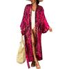 YOUKD Kaftan Lungo Estivo da Donna Maxi Abito Bohémien Accappatoio da Spiaggia Kimono Spazioso Taglia Unica