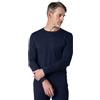 LAPASA Maglia Termica 100% Lana Merino Uomo Canottiera Tecnica Trekking Sport Hiking Strato Base Blu Navy. (Calore Medio) Small