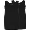 ALCA Fashion 100% cotone, canottiera intima da uomo, set da 2 pezzi, per uomini con circonferenza addominale, classica singlet, canottiera, scollo rotondo, camicia senza maniche per una circonferenza
