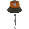 Surf Monkey Boonie - Cappello impermeabile da uomo e donna, taglia unica, pieghevole, Arancione/verde oliva, taglia unica