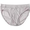 LCHYG Slip Uomo 100% Seta di Gelso Slip A Vita Bassa Mutande Classiche in Raso, Quattro Stagioni,Silver Gray,XL