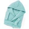 HOME ZEN HOUSEHOLD LINEN Accappatoio Unisex ARTICOLO Sophie in Spugna di Cotone, 400g/m², con Cappuccio e Tasche, Taglie S-3XL, 8 Colori (IT, Testo, 3XL, Regular, Regular, VERDE TURCHESE)