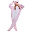 wotogold Pigiama Maiale Animale Costumi Cosplay per Adulti Unisex