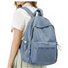 hapfoxx Zaini Scuola Superiore Ragazza Zaino per la Scuola Media Zaino Università Leggero Laptop Backpack Women Casual Daypack College Bag for Girls Zaini Adolescenti Quotidiano Zainetto,Blu