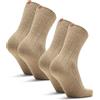 DANISH ENDURANCE Calze Lana di Alpaca, 2 Paia, Beige Melange, 39-42