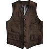 Solovedress Gilet in lana formale Regular Fit gilet tuta gilet per matrimonio Groomsmen