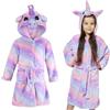 KAKU NANU Vestaglia Unicorno Accappatoio Bambina Vestaglia Ragazza Pile 8 9 Anni Unicorno Bambina Regalo